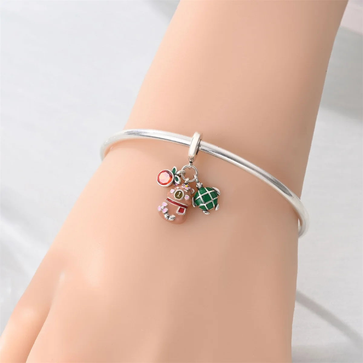 925 Sterling Silver Animal Charms | Bear, Rabbit, Dog, Panda, Elephant & Pig Beads Fit Original Bracelet DIY Jewelry Gift