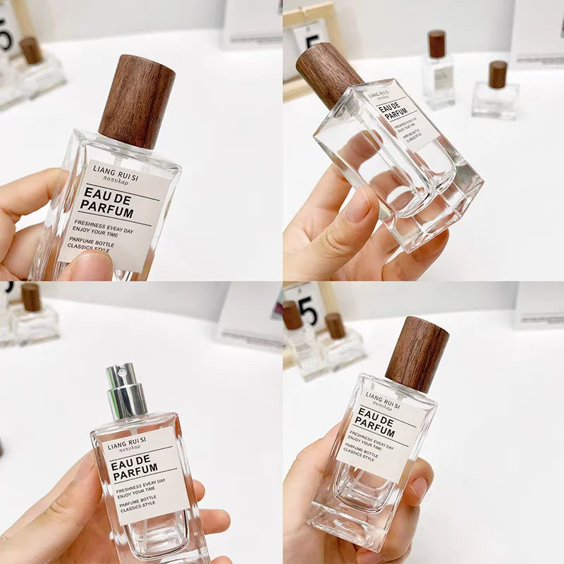 50ML High-End Glass Refillable Perfume Bottle – Empty Atomizer Spray Pump | Fine Mist Travel Cosmetic Container