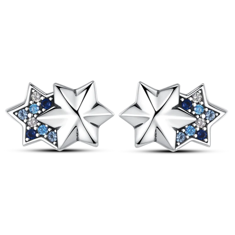 Luxury 925 Sterling Silver Ocean Mermaid Earrings | Pave CZ Fine Jewelry for Women