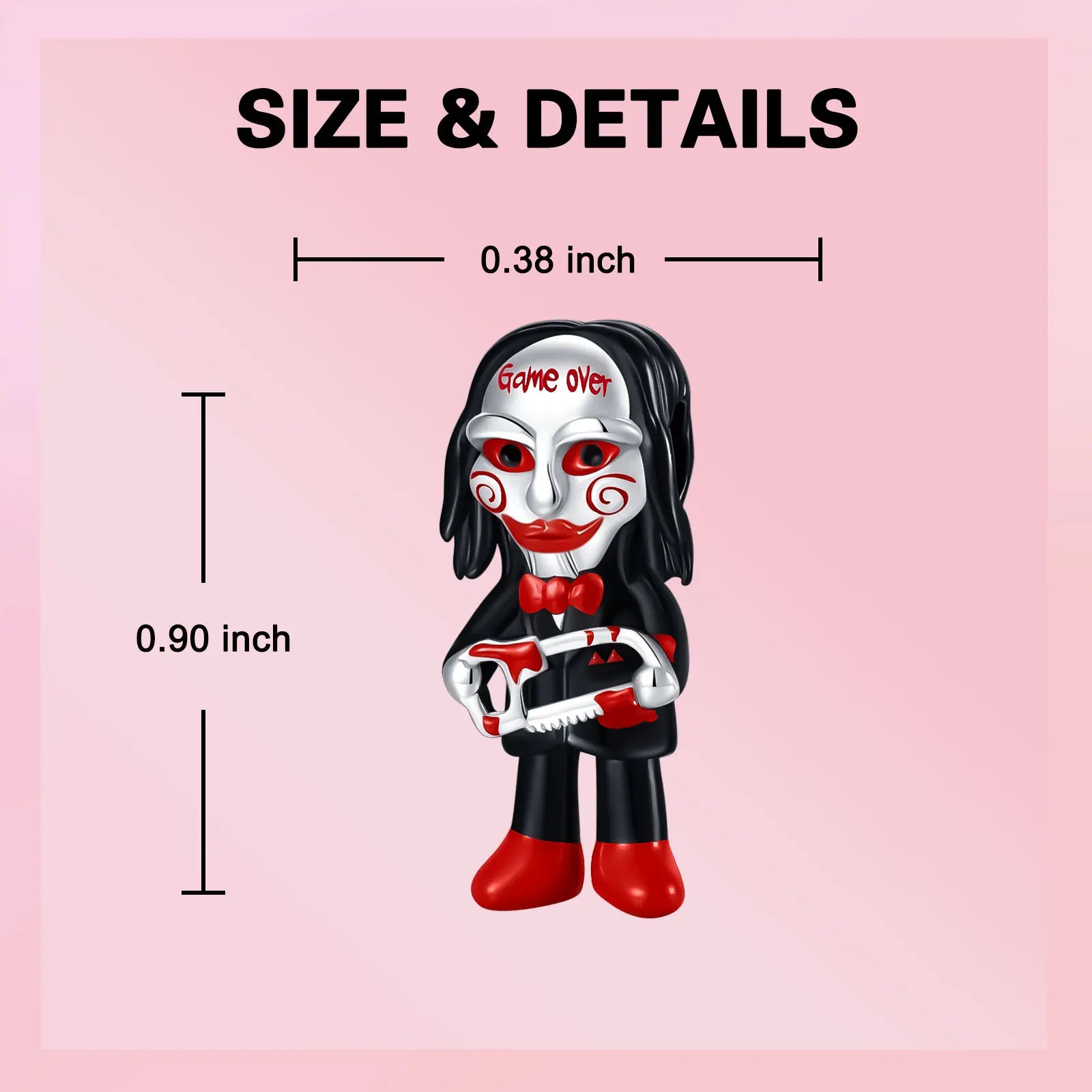 925 Sterling Silver Electric Saw Halloween Pendant | Jewelry Beads for Original Bracelets, Exquisite Silver Bead Women’s Gift