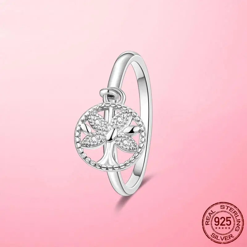 925 Silver Sparkling & Polished Lines Ring for Women | 2025 New Finger Ring | Wedding Engagement Jewelry Gift Anel