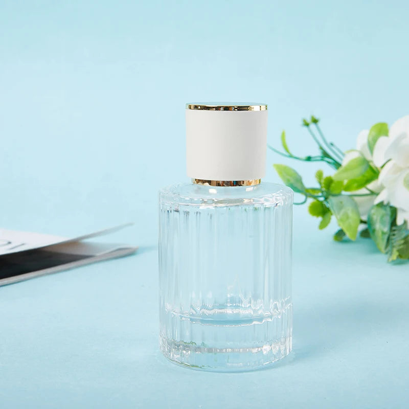 30/50ML Perfume Glass Spray Bottle – Portable Clear Refillable Cosmetic Atomizer | High-Capacity Empty Bottle