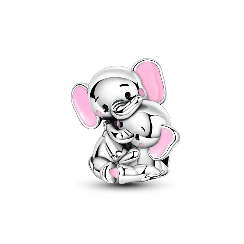 925 Sterling Silver Cute Cat Charm Beads | Paw Print Pendant for Original DIY Bracelets & Women’s Jewelry Gift