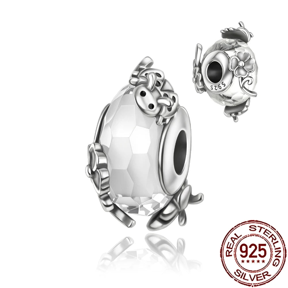 2025 New 925 Sterling Silver Colorful Murano Glass Beads | Fit Original Pandora Bracelet & Necklace DIY Jewelry