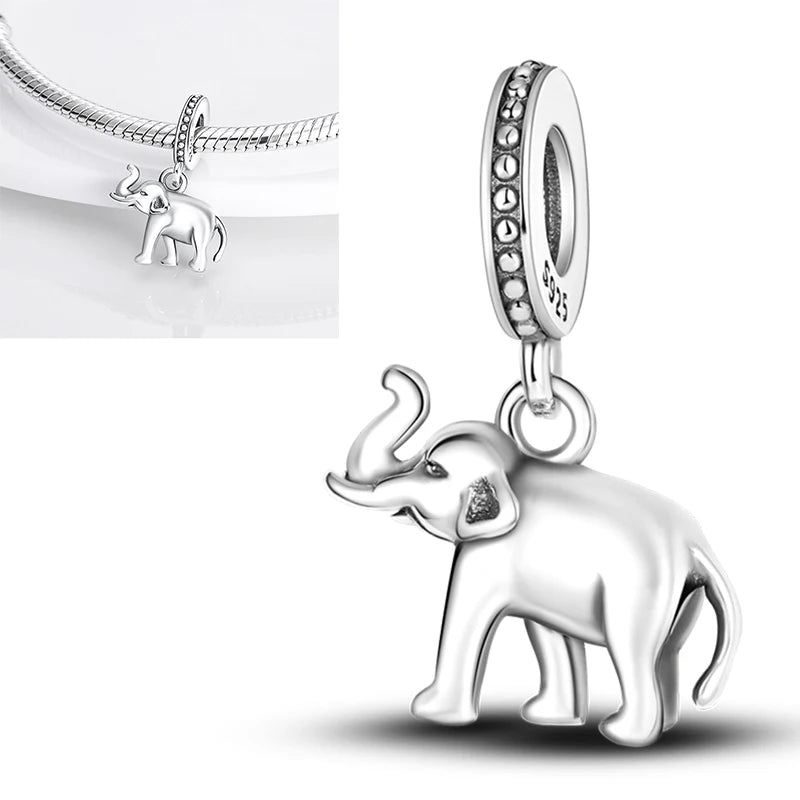 2025 Hot Elk, Dinosaur & Firefly Luminous Dangle Charm Beads | 925 Sterling Silver DIY Bracelet