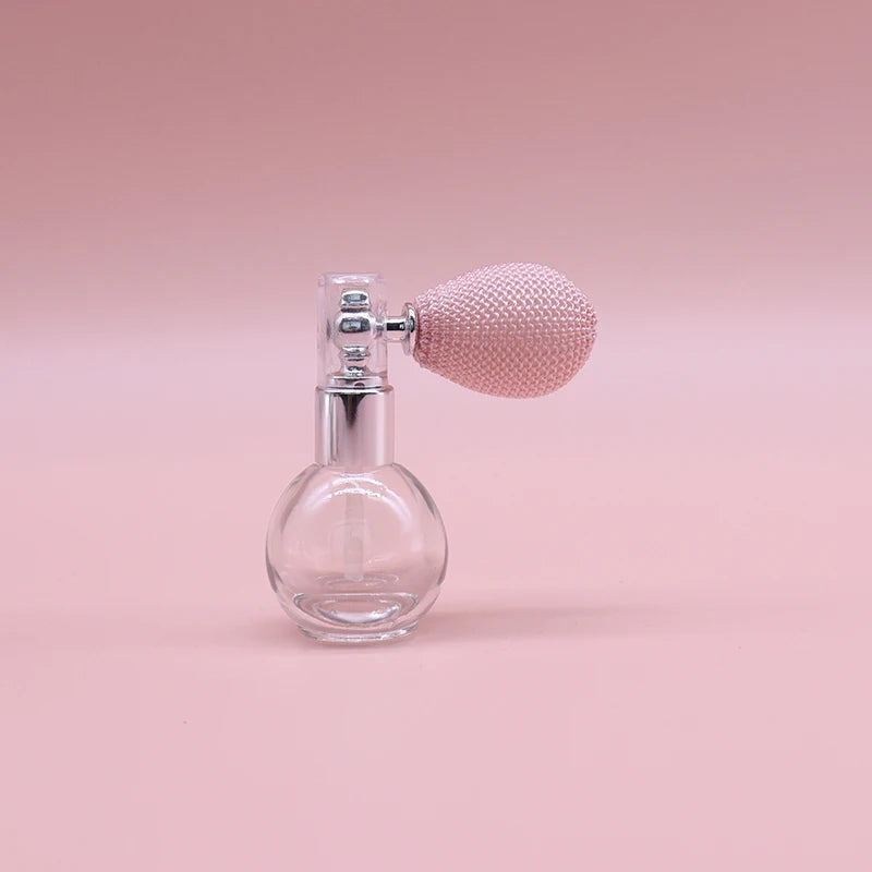 15ml Balloon AirBag Perfume Bottle – Luxury Round Refillable Transparent Glass Spray Atomizer | Portable Empty Fragrance Container