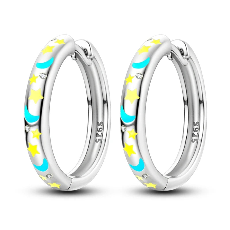 Pandora Style 925 Sterling Silver Irregular Star Earrings | European Fashion Jewelry Gift