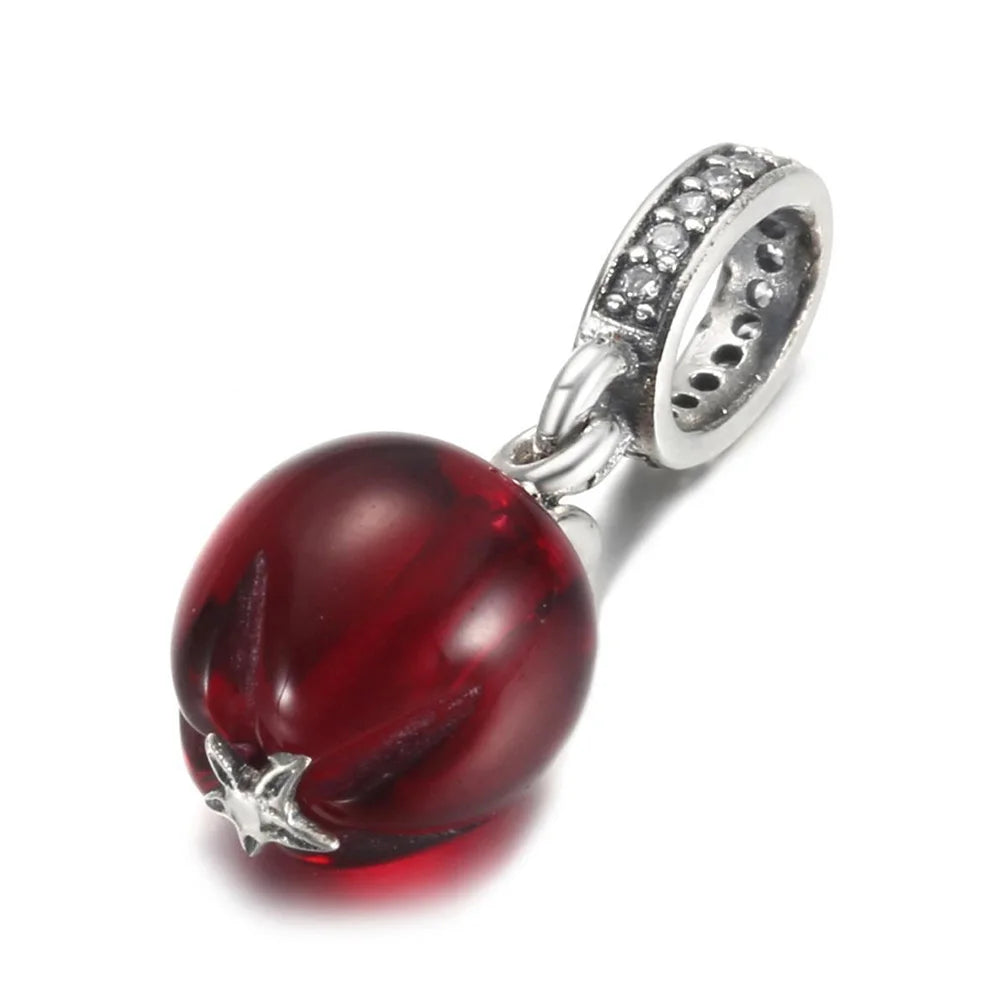 925 Sterling Silver Blue Planet & Dolphin Galaxy Dangle Charm | Women’s Bracelet DIY Jewelry