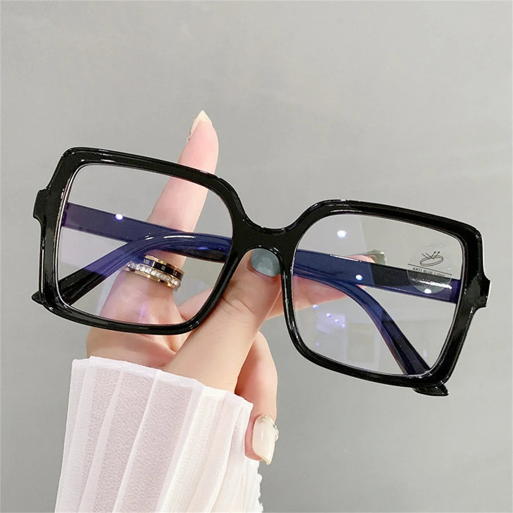 New Fashion Anti-Blue Light Glasses – Stylish Square Reading Eyeglasses for Men & Women | Transparent Frame Optical Spectacle