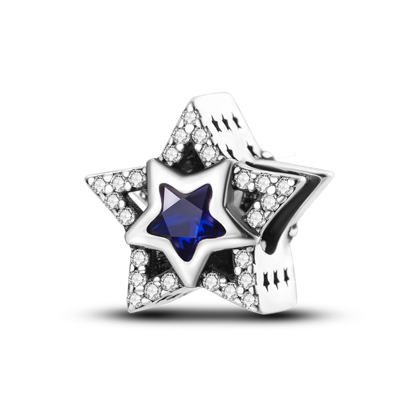 Blue Series 925 Sterling Silver Charms | Butterfly, Earth & Ocean Beads Pendants Fit Original Bracelet DIY Jewelry