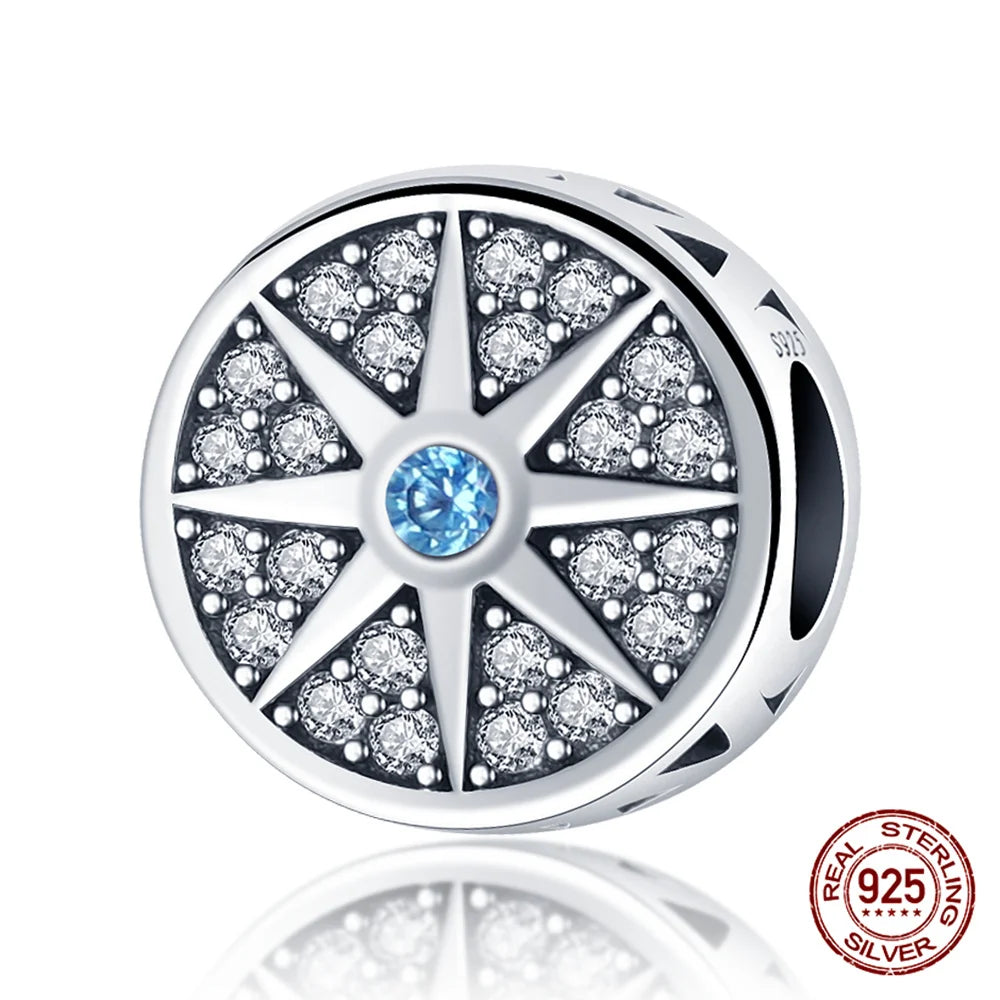 925 Sterling Silver Blue Zircon Evil Eye Charm | Original Devil Eye Series Bead Fits Pandora Bracelet – Women’s DIY Jewelry Gift