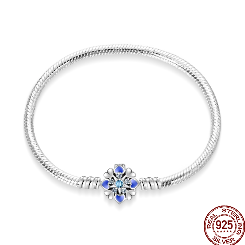 925 Sterling Silver Rainbow Leather Braided Bracelet | Eternal Love Stars & Moon Charm – DIY Women’s Beaded Jewelry Gift