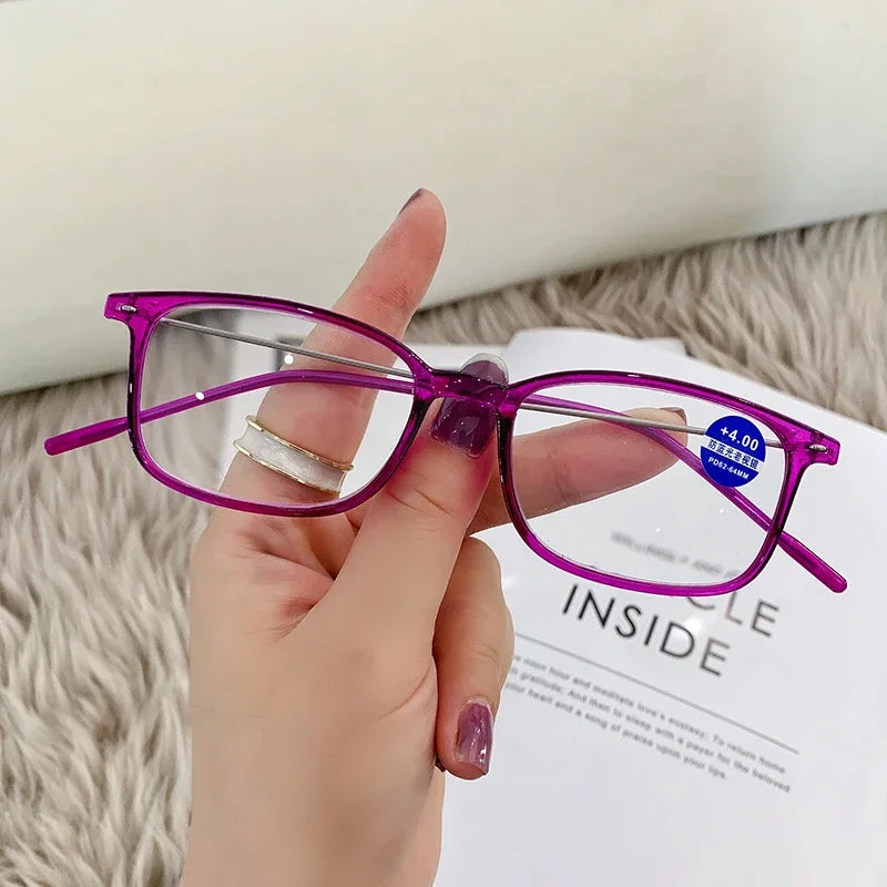 Anti-Blue Light Reading Glasses – Full Frame Square Optical Glasses for Men & Women | Radiation Protection Computer Eyewear