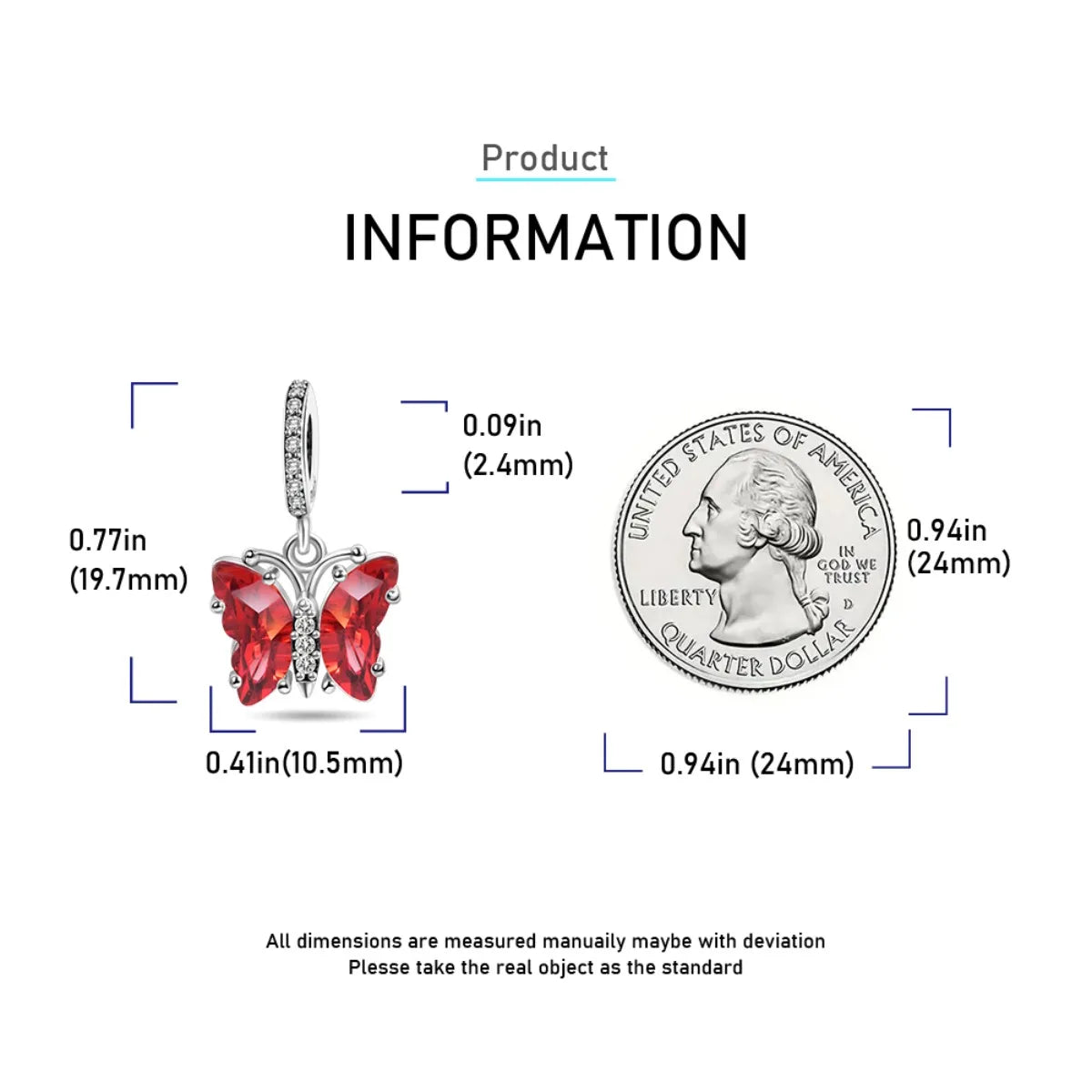 925 Sterling Silver Red Heart Charms | Apple, Rose & Gift Box Beads Fit Original Bracelet Necklace Women Jewelry