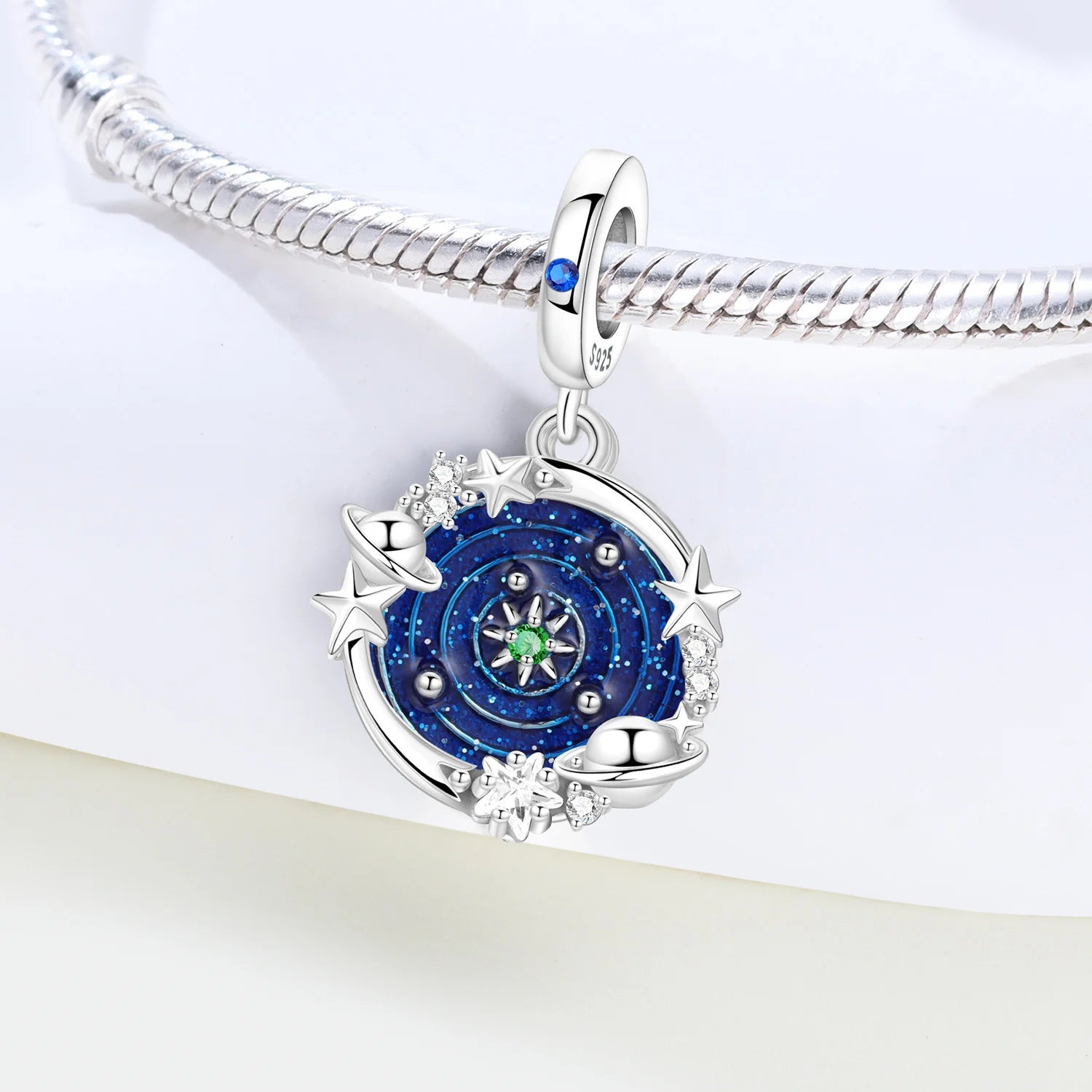 925 Sterling Silver Lovers Charms | Star Moon Sun & Magic Tarot Card Pendant for Bracelet Necklace DIY Jewelry Gift