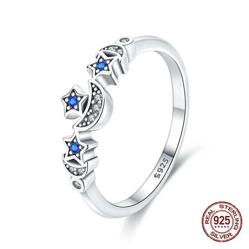 2025 Hot Sale Sun and Moon Combination Ring Set 925 Sterling Silver | Couple Rings for Women Engagement & Birthday Gift Jewelry