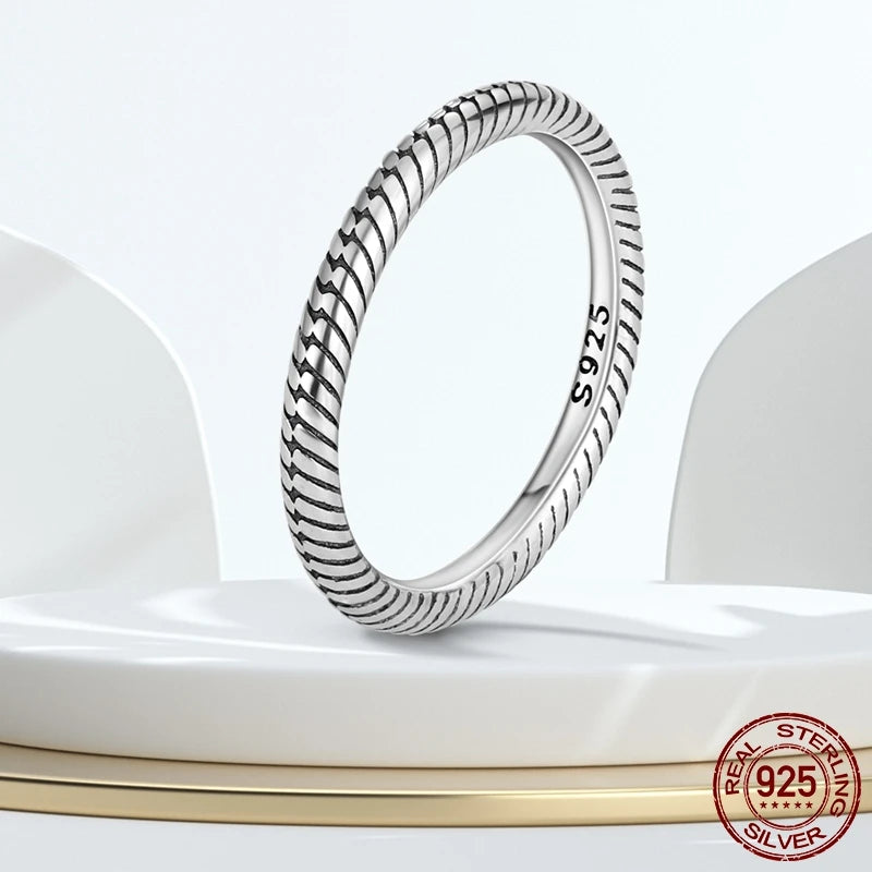 925 Silver Stackable Infinite Heart Daisy Flower Ring for Women | Sterling Silver Brand Jewelry Gift