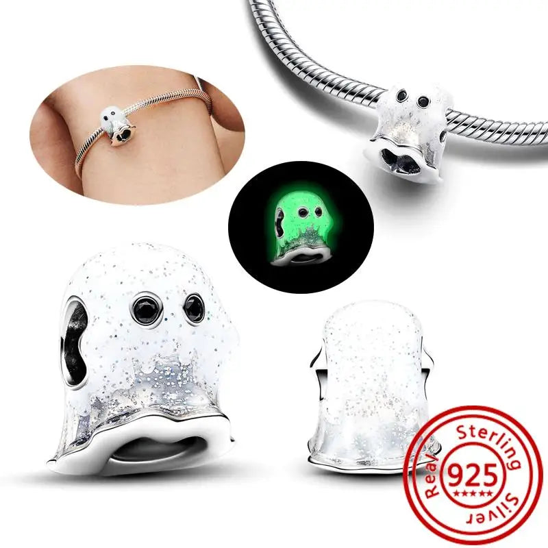 New 925 Sterling Silver Forever Always Love Murano Glass Beads | Sparkling Lucky Charms for Original Pantaro Bracelets DIY Jewelry