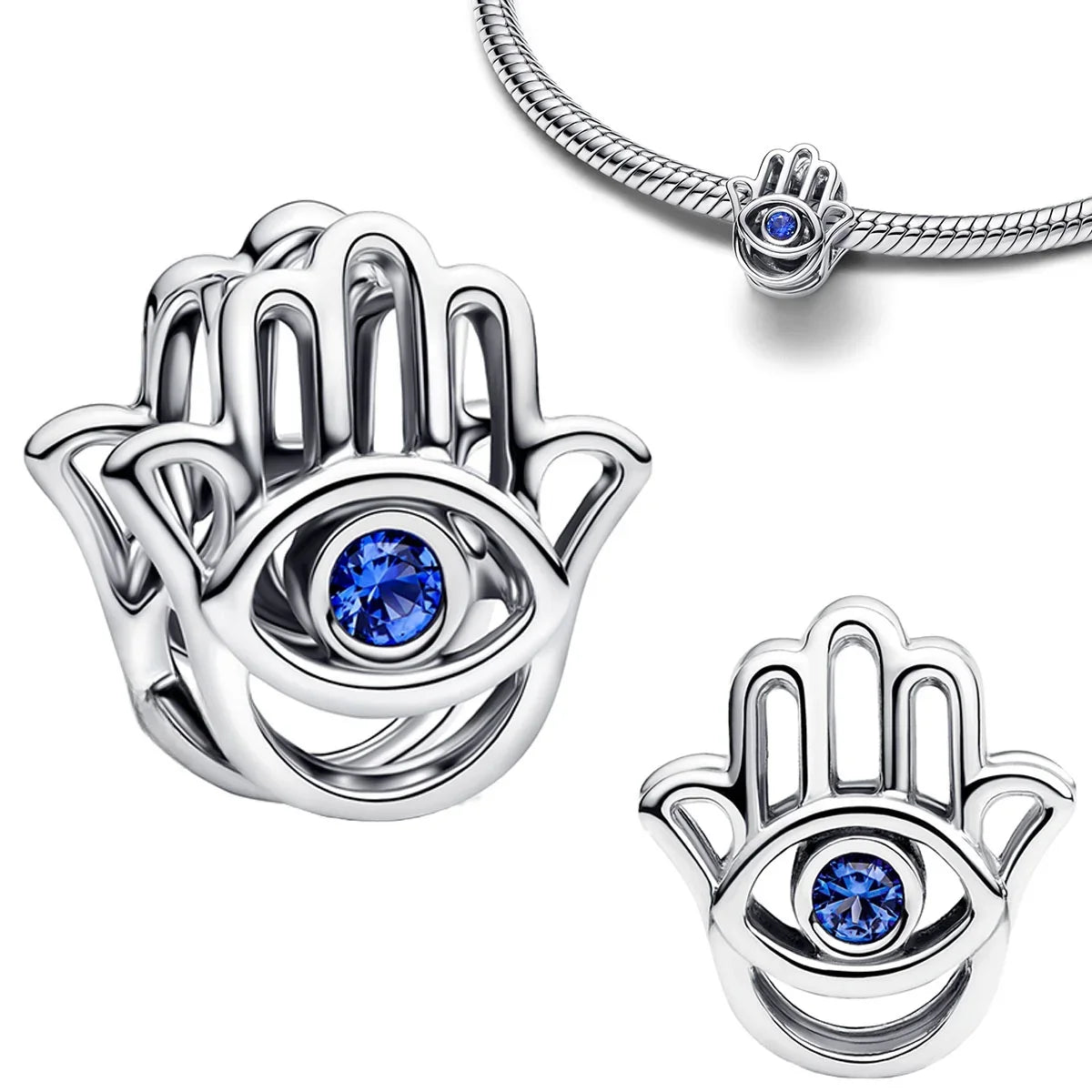 925 Sterling Silver Golden Charms – Horse, Lion, Castle Beads for Bracelet & Necklace DIY Jewelry