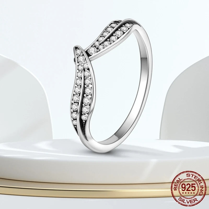 925 Silver Stackable Infinite Heart Daisy Flower Ring for Women | Sterling Silver Brand Jewelry Gift