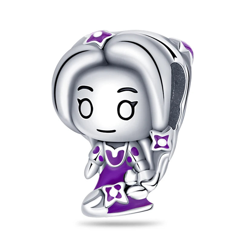 New Halloween Disney Cheshire Cat & Stitch Charm Beads – Fit Original Pandora Bracelet & Necklace, Women’s Holiday Jewelry Gift