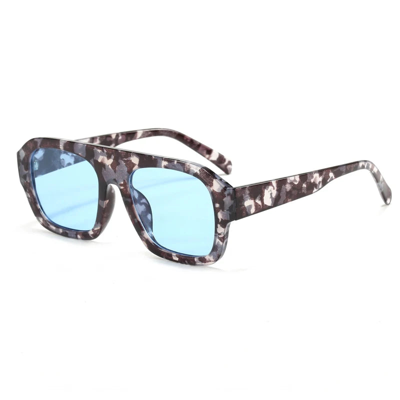 Classic Rectangular Large Frame Sunglasses – Women Fashion New Retro Sun Glasses | INS Eyeglasses Men Unisex