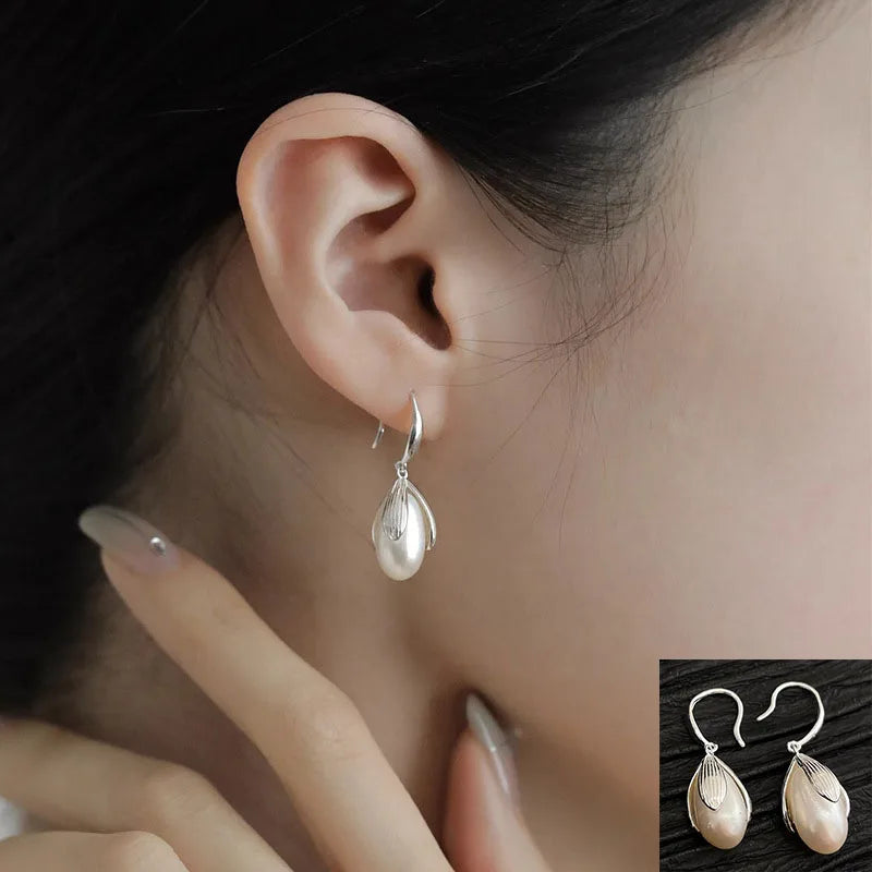 VENTFILLE 925 Sterling Silver Asymmetric Lava Earrings – Women’s Hip Hop Luxury Jewelry