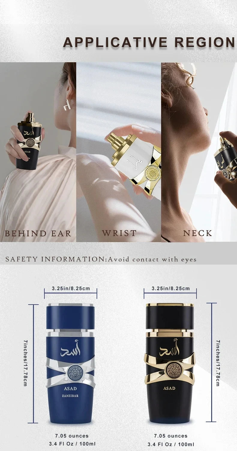 100ml Original Perfume Spray | Long-Lasting Women’s & Men’s Fragrance | Arabian Pheromone Perfume Gift