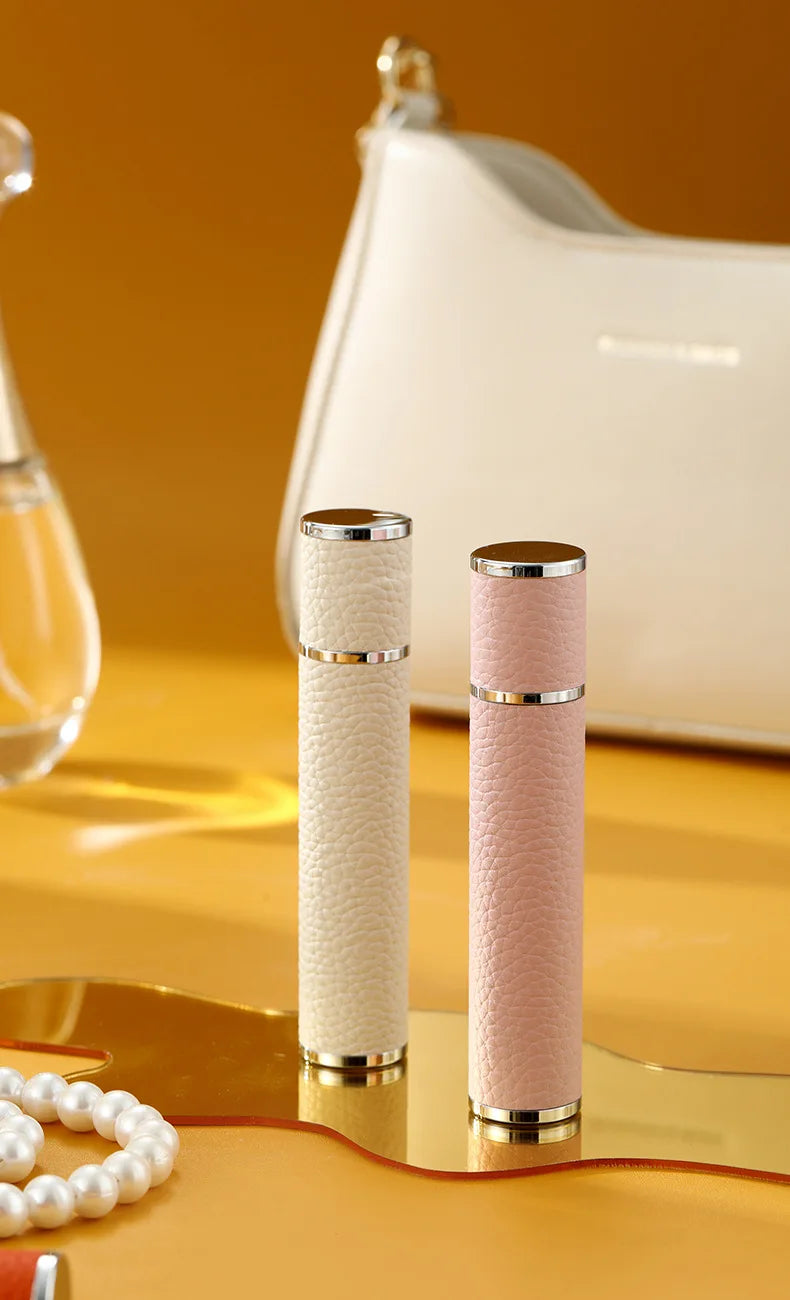 10ML Portable Leather Perfume Bottle – Refillable Compact Atomizer | Travel Spray Bottle Multipurpose