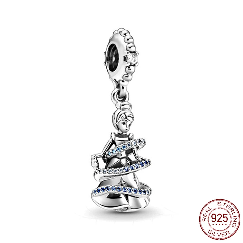 925 Sterling Silver Safety Chain Charms for Pandora Bracelets Women Jewelry