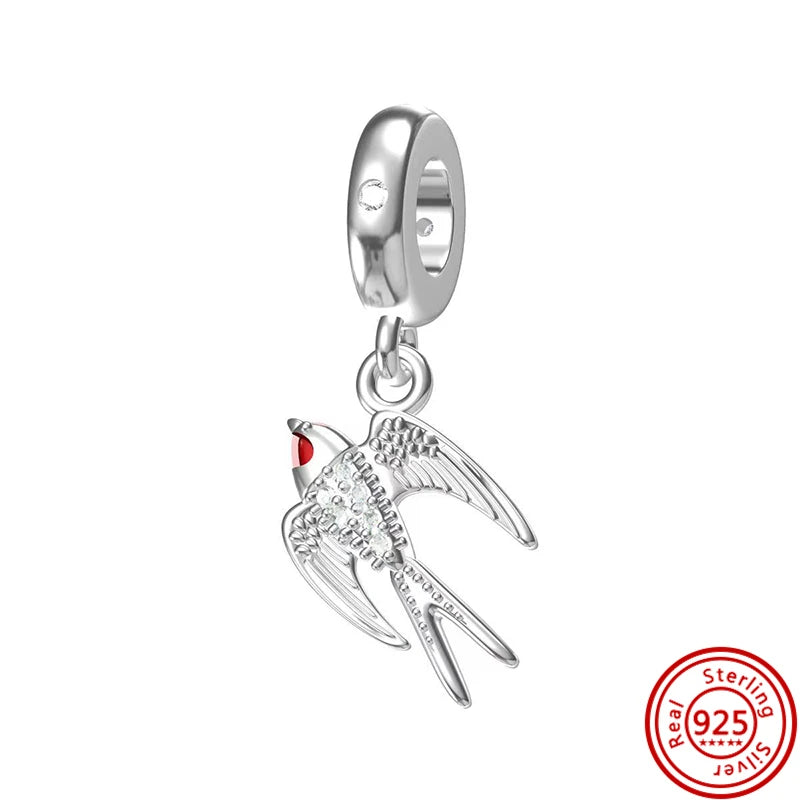 2025 Classic 925 Sterling Silver Aircraft Whistle Gear Charms | Fit Original Bracelet DIY Jewelry Birthday Gift