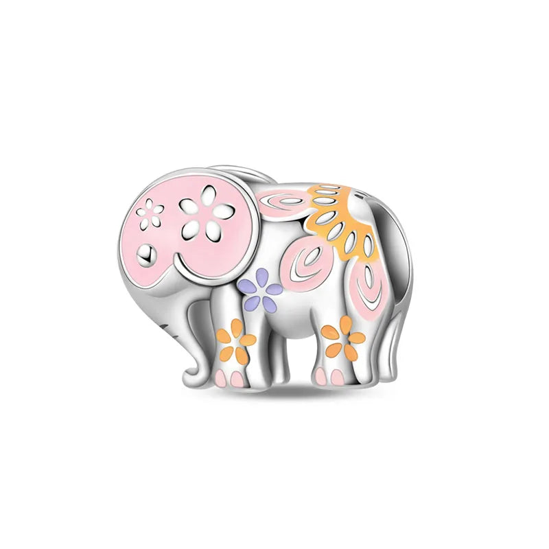 100% 925 Sterling Silver Teddy Bear, Kitten, Puppy & Elephant Luminous Firefly Charms | Sweet Beads Fit Pandora Bracelet Fine Jewelry