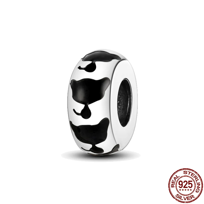 925 Sterling Silver Halloween Skull Bat Pumpkin Charm | Fit Original Bracelet & Necklace DIY Jewelry