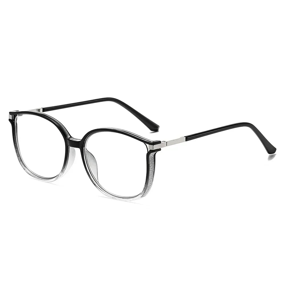 Fashionable Alloy Reading Glasses – Anti Blue Light Presbyopia Glasses for Men & Women | Square Large Frame Eyewear