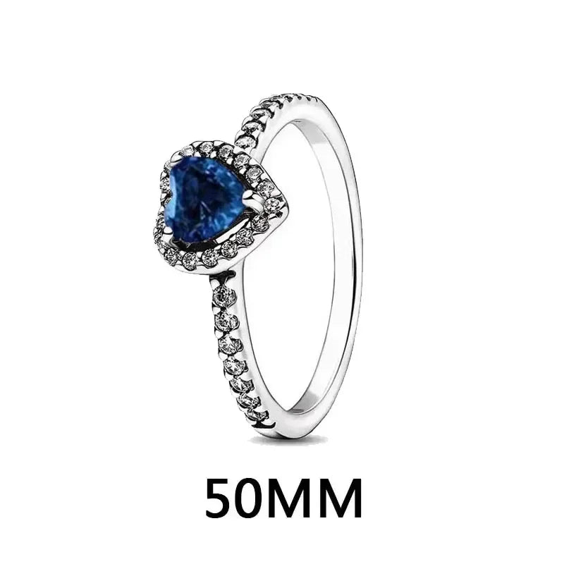 New 925 Sterling Silver Heart Jewelry Set | Pink, Red & Rainbow Earrings, Rings, Necklaces Gift Collection