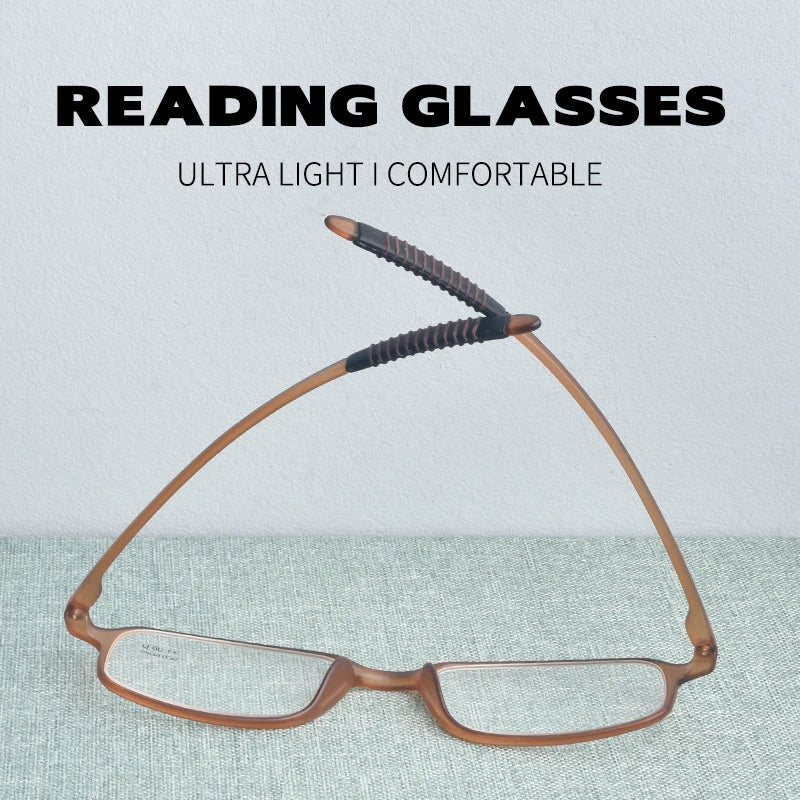 GUANHAO Unisex Reading Glasses 👓 Clear TR90 Frame – Presbyopia 1.0