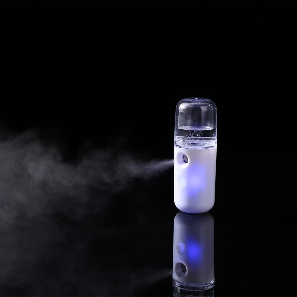 Mini Nano Mister 30ml Cool Mist Facial Steamer | Portable Hydrating Sprayer for Skin Care & Makeup
