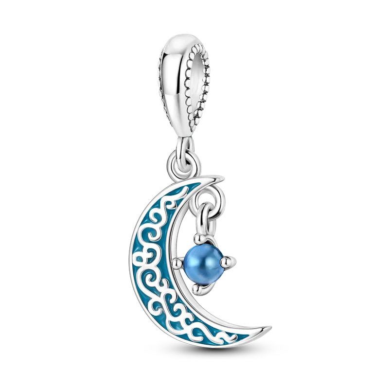 Blue Series 925 Sterling Silver Charms | Butterfly, Earth & Ocean Beads Pendants Fit Original Bracelet DIY Jewelry