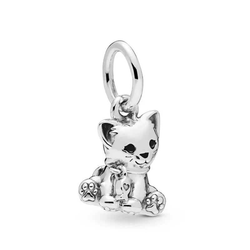 925 Sterling Silver Dog, Owl, Koala, Dinosaur & Hedgehog Charms | Fit European Bracelet & Necklace DIY Jewelry