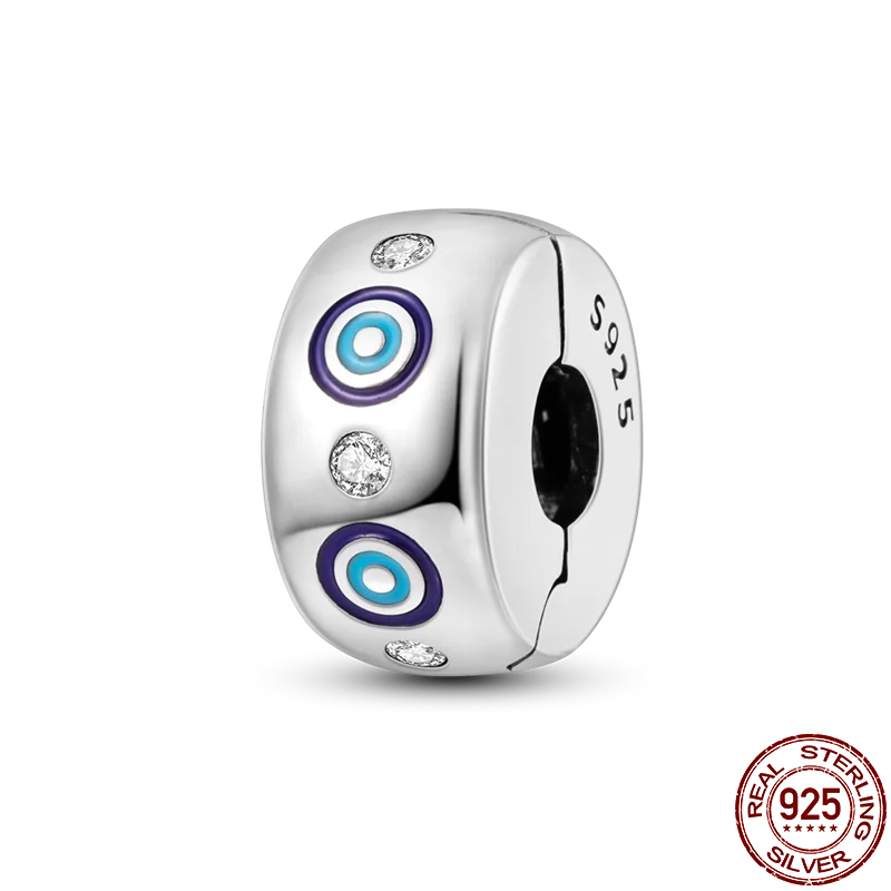 925 Sterling Silver Silicone Spacer Beads & Safety Chain | Clasp Charms Fit Original Pandora 3mm Bracelet – Women’s Jewelry