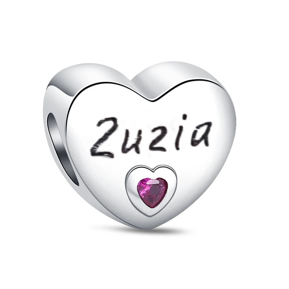 925 Sterling Silver Heart-Shaped Series Sweet Beads | Fit Original DIY Bracelet Women’s Jewelry Accessories Gift