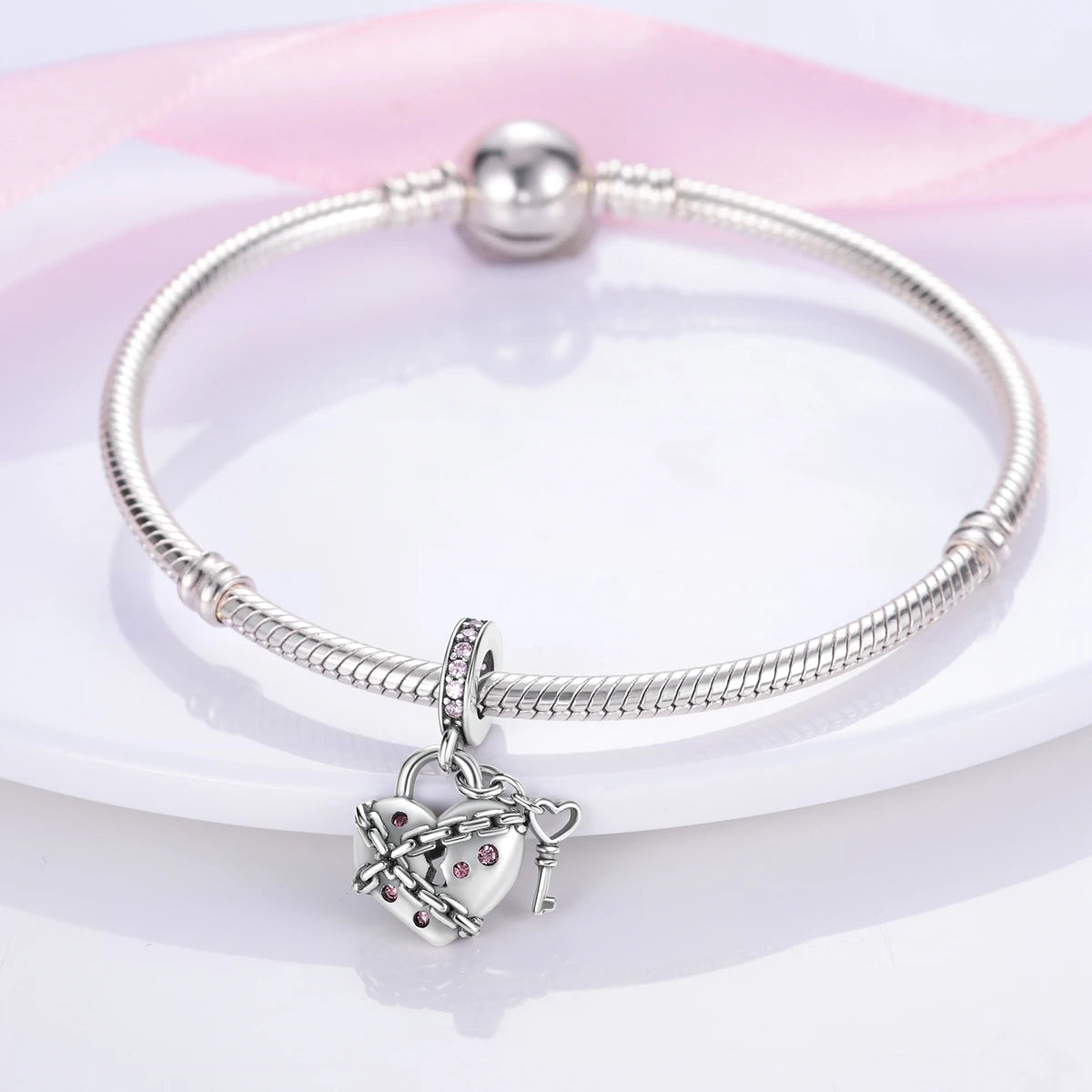 S925 Silver Heart Love Mom Infinity Charm | Dangle Bead Fit Bracelet Jewelry Mother’s Day Gift