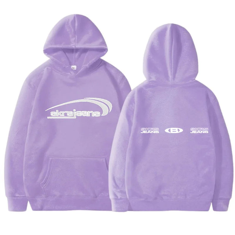 Women’s Plus Size Hooded Sweatshirt | Solid Color Letter Print Plush Long Sleeve Pullover | Casual Cozy Top