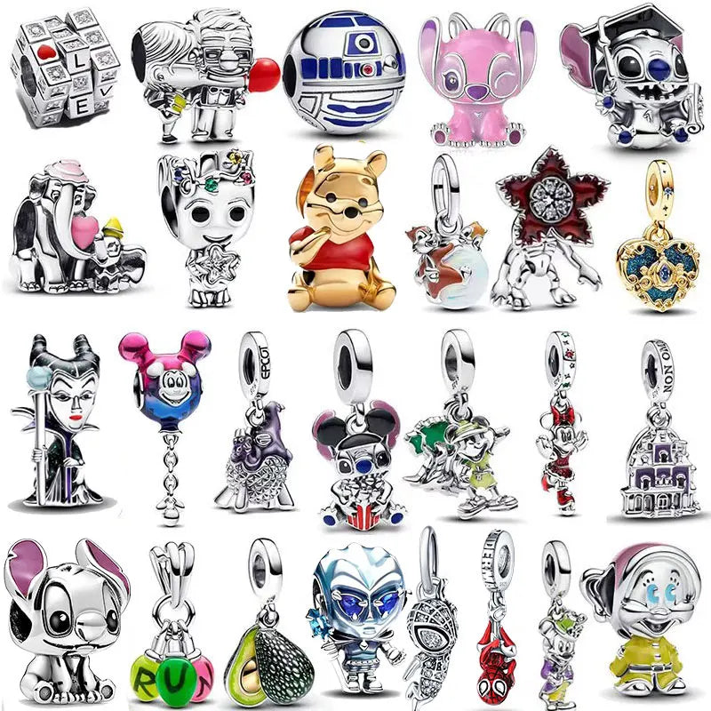 2025 S925 Sterling Silver Spider Man Crown Snake Bone Bracelet | Fashion DIY Jewelry Gift for Women