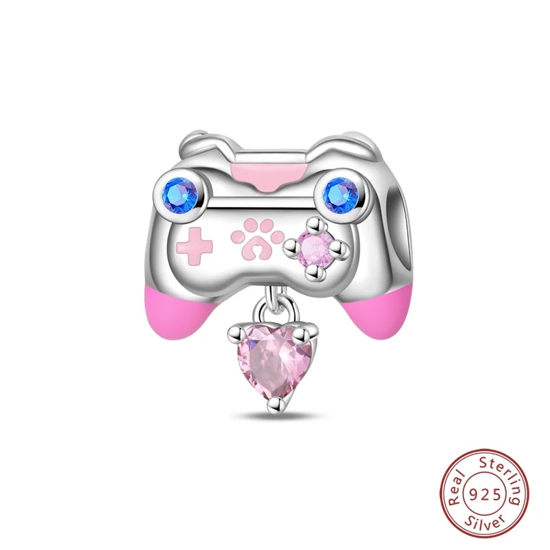 925 Sterling Silver Animal & Love Charms | Cat, Elephant, Bear, Swan & Easter Egg Beads Fit Original 3mm Bracelets DIY Jewelry