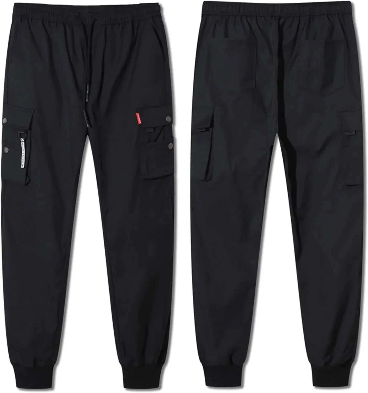 2024 Women’s Black Work Pants | Slimming Elastic Ankle-Length Sports Pants | Spring & Autumn Trendy Pants