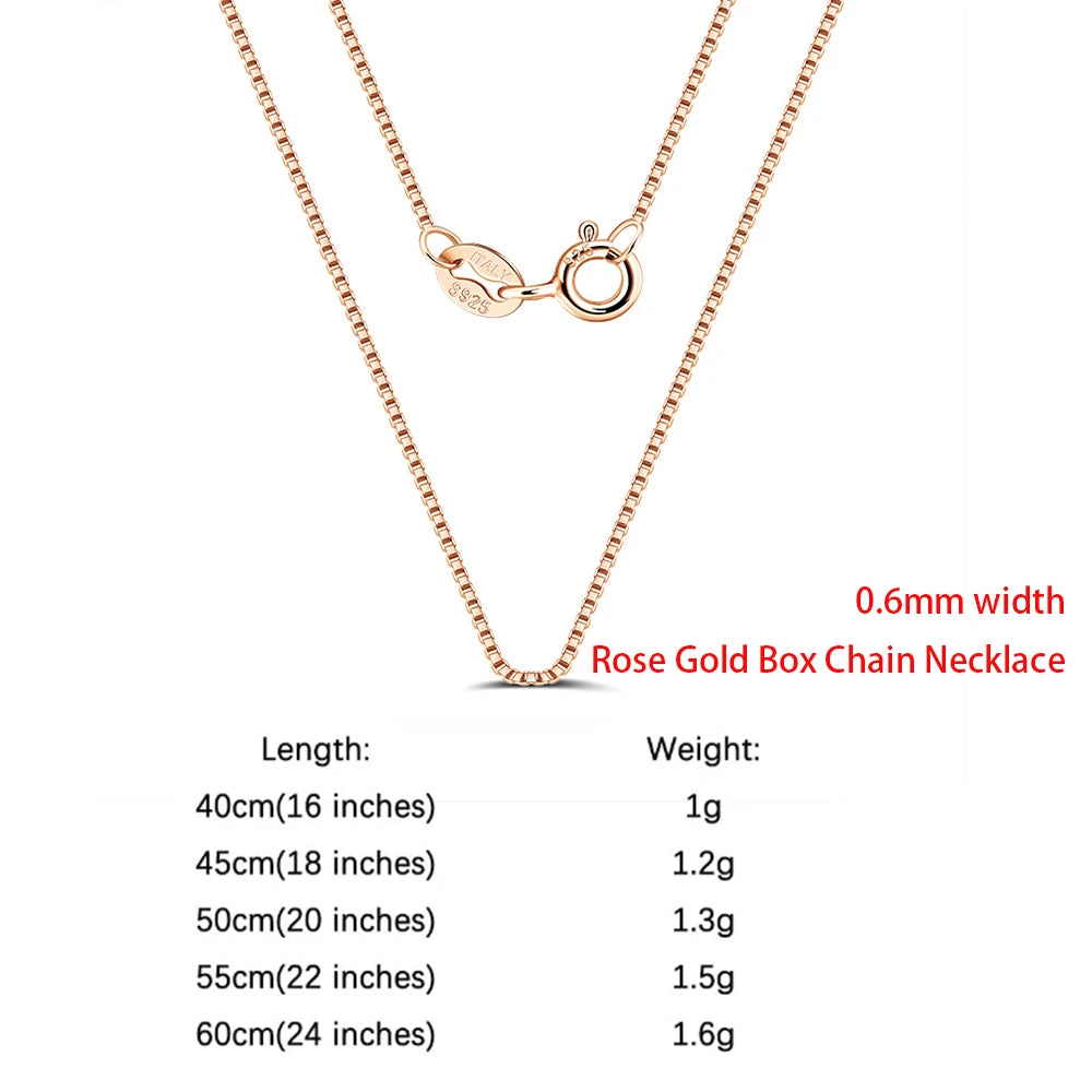 Rinntin 925 Sterling Silver Italian Handmade Chopin Chain Necklace | Simple 1.2mm Women’s Fashion Jewelry SC53