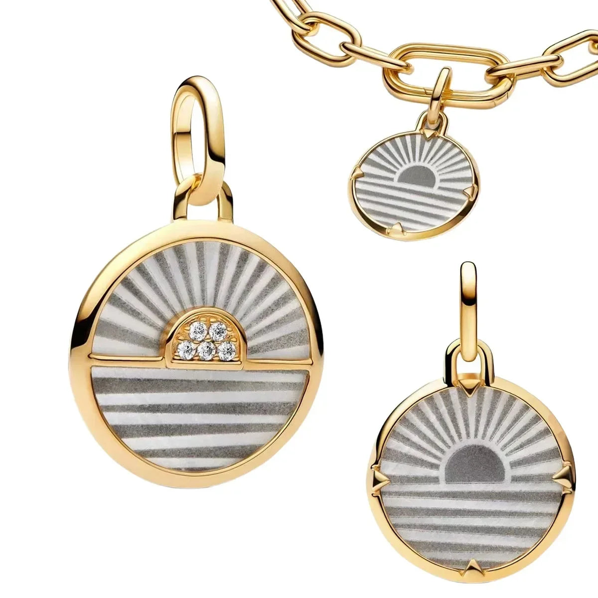 925 Sterling Silver Summer Ocean Charms | Pearl Shell Octopus Clip Beads & Jewelry Set for Women