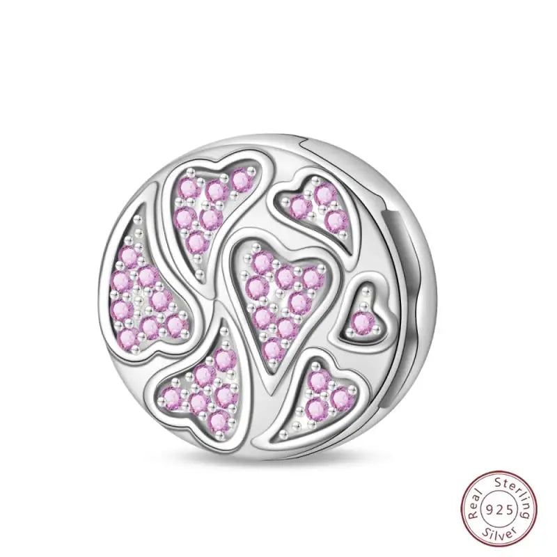 925 Sterling Silver Beaded Flat Pendant | Fantasy Original 3mm Beads for Women’s Bracelet Fine Jewelry