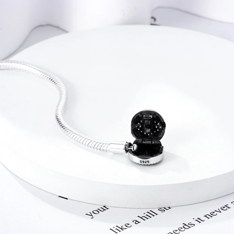 925 Sterling Silver Evil Eye Bracelet with Hand of Fatima | Blue Zircon Protection Charm Jewelry for Women